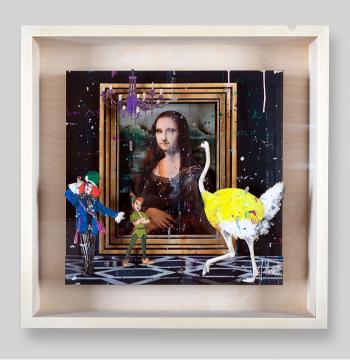 Mona Lisa Talk -Papercut - Angelo Accardi